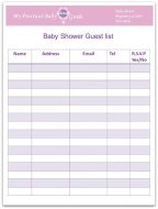 How towards System a Youngster Shower - My Easy Little one Shower Lead image regarding Free Printable Baby Shower Guest List identify How toward Application a Little one Shower - My Easy Kid Shower Expert