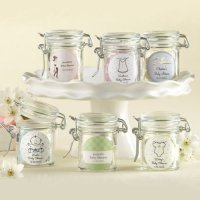 Personalized Glass Baby Shower Favor Jars