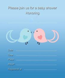 Free Printable Twin Baby Shower Invitation