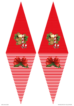 Free Printable Christmas Baby Shower Bunting Flags