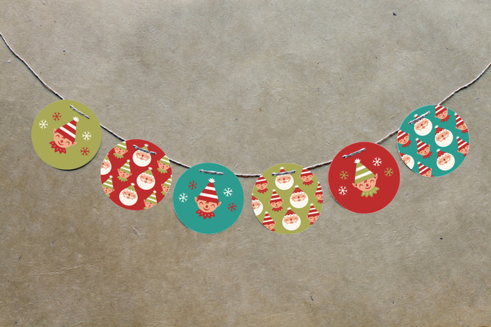 Christmas Baby Shower Circle Garland