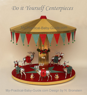 DIY Merry Go Round/Carousel with Deer - A Christmas Decoration