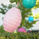 baby shower oval paper lanterns