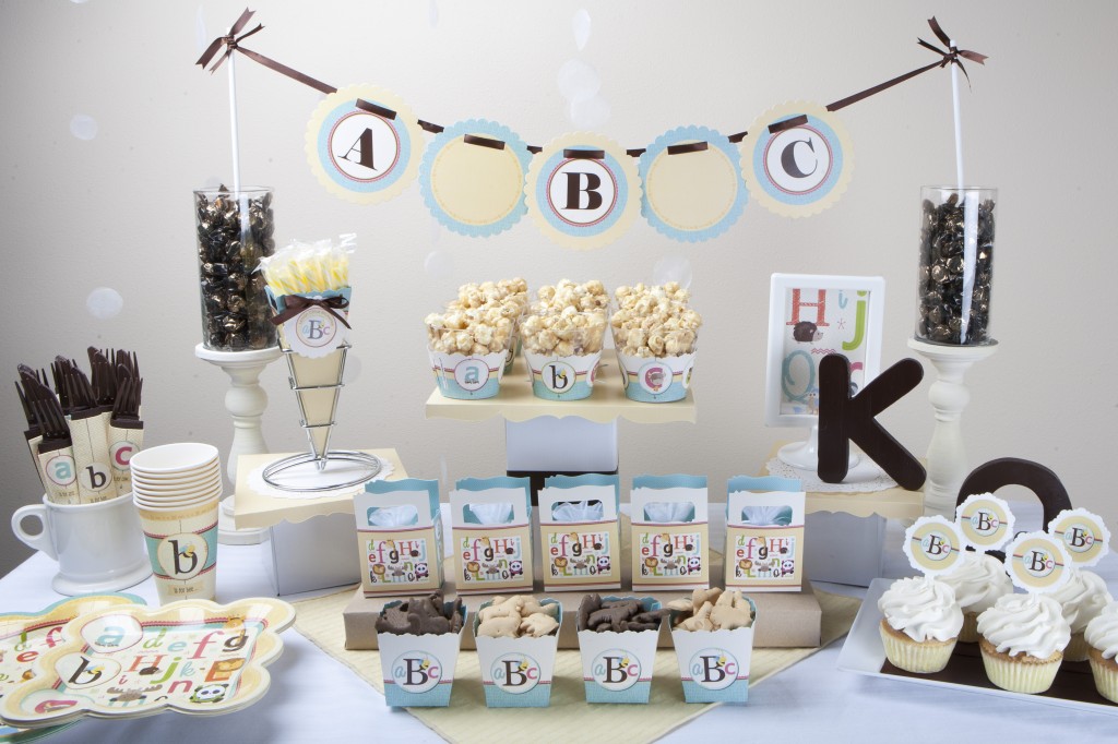 Alphabet & ABC Building Blocks Baby Shower Theme Ideas