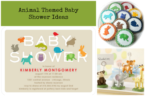 Animal Themed Baby Shower Inspiration Board