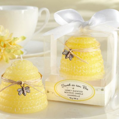 Bee Baby Shower Favor Candle