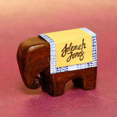 DIY Elephant  Baby Shower Place Card Holder  Favor