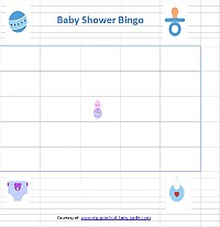 Free Printable Boy Baby Shower Bingo Cards Game