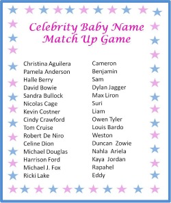 Baby Pictures Celebrities on Free Printable Baby Shower Games   My Practical Baby Shower Guide