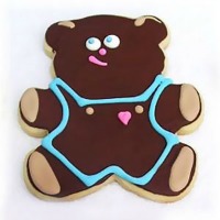 teddy bear baby shower cookies