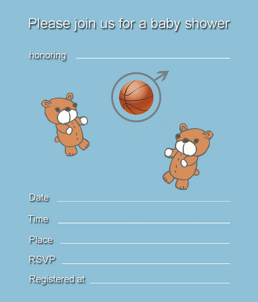 Free Printable Baby Boy Shower Invitation