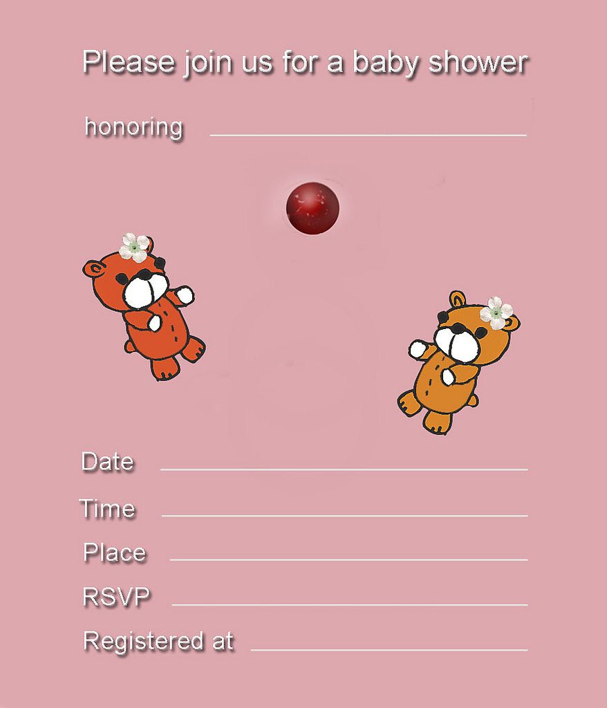 Free Printable Girl Baby Shower Invitations My Practical Baby