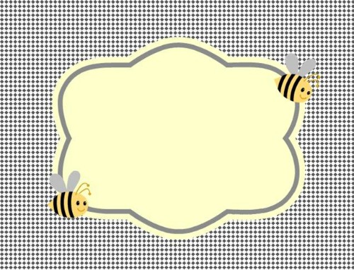 Free Printable Bumble Bee Food Labels