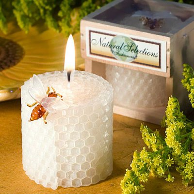 Bee Baby Shower Favor Candle