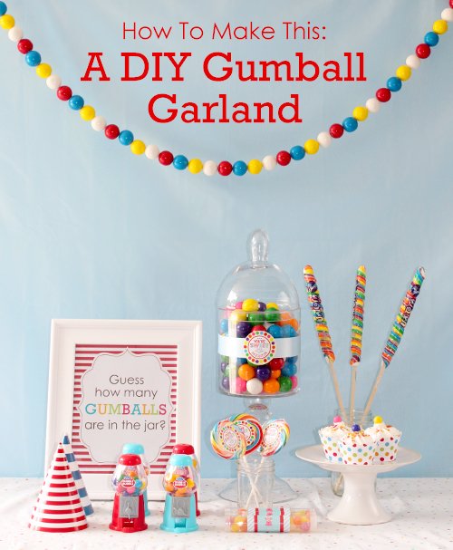 DIY Gumball Garland