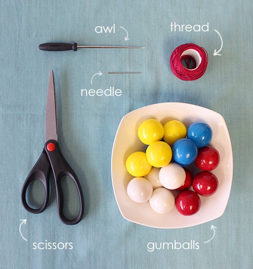 DIY Gumball Garland