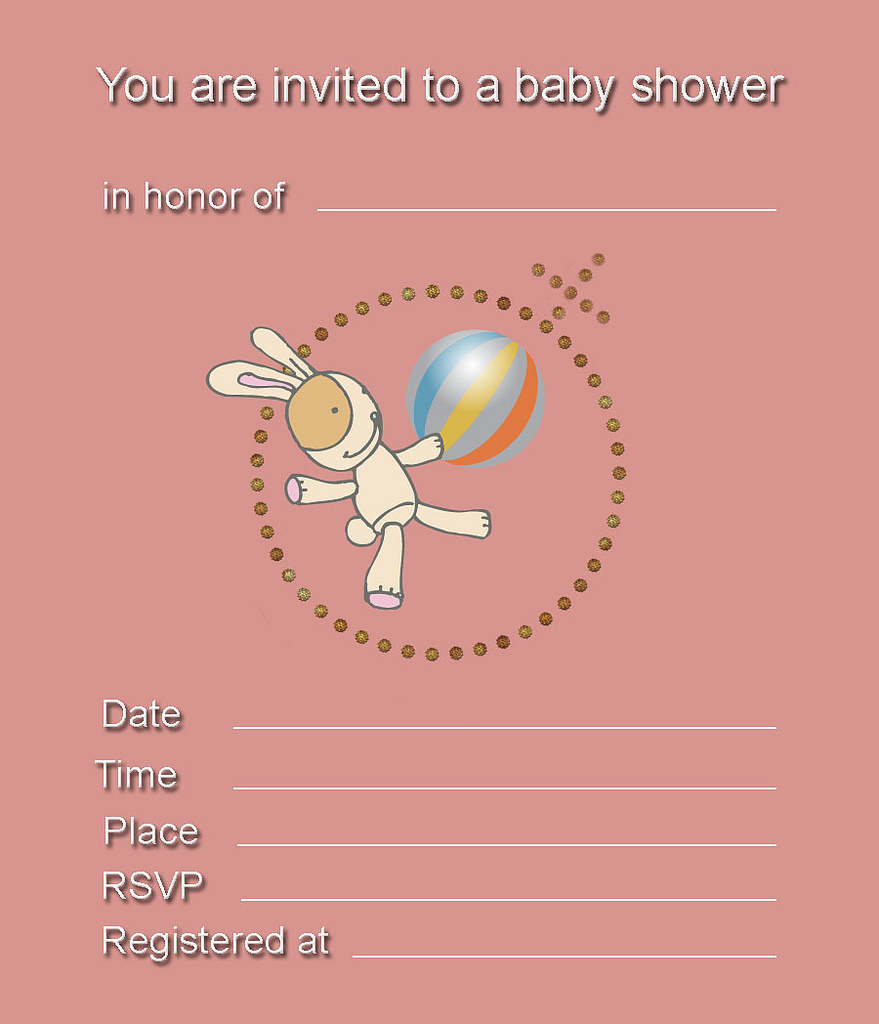 Free Printable Baby Girl Shower Invitation