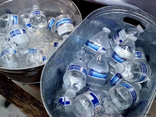 Tins Full with Cold Water Bottles