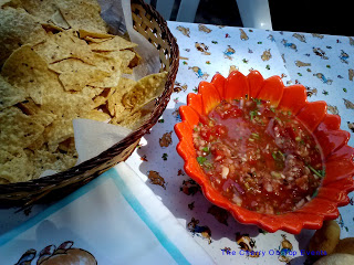 Baby Shower Appetizers -  Chips and Homemade Salsa