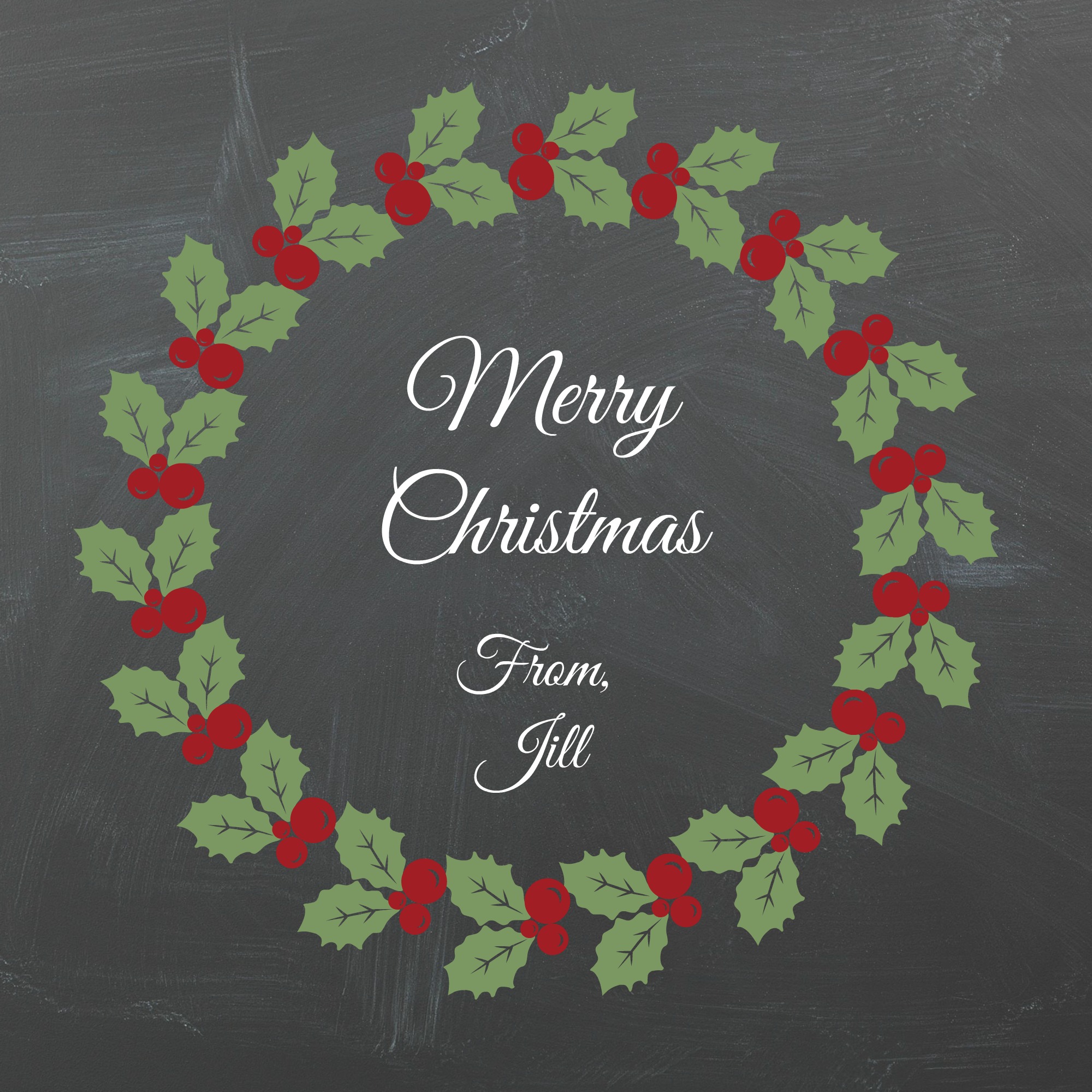 Printable Chalkboard Christmas Gift Tags