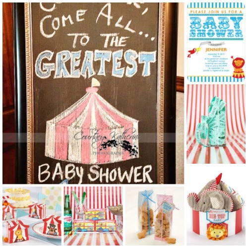 Circus Baby Shower Inspiration Board