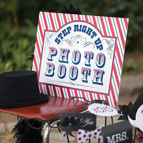 Circus Birthday Photo Booth Sign