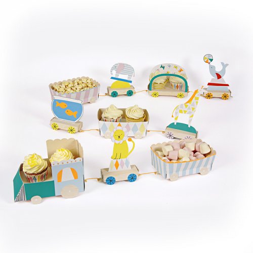 Circus Train Paper Centerpiece