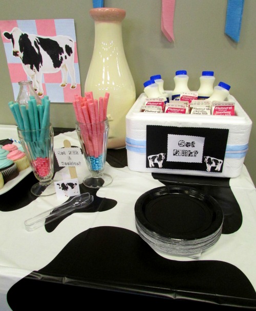 Moo Cow Gender Reveal Baby Shower Ideas