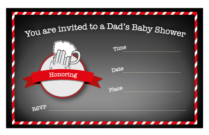 Free Printable Dad's Baby Shower Invitation
