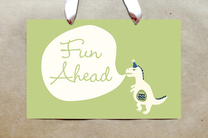 Dinosaur Baby Shower Theme Welcome Sign