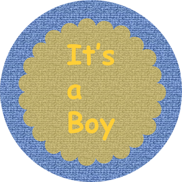 Free Printable "It is a Boy" Baby Shower Cupcake Toppers