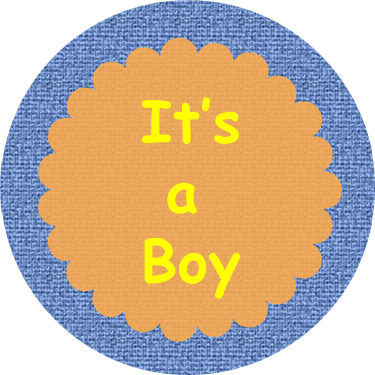 Free Printable "It is a Boy" Baby Shower Cupcake Toppers