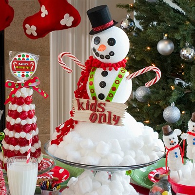 DIY Snowman Christmas Centerpiece