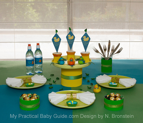 Duck Baby Shower Table Setting