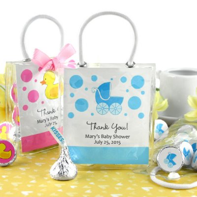 Personalized Baby Shower Hershey's Kisses Mini Gift Tote