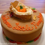 Little Pumpkin Baby Shower Cake