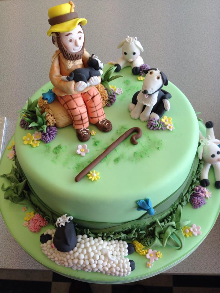 A Shepherd and his Sheep - Farm Themed Cake