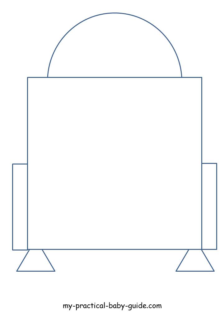 Free Printable Star Wars R2 D2 Droid Craft Template