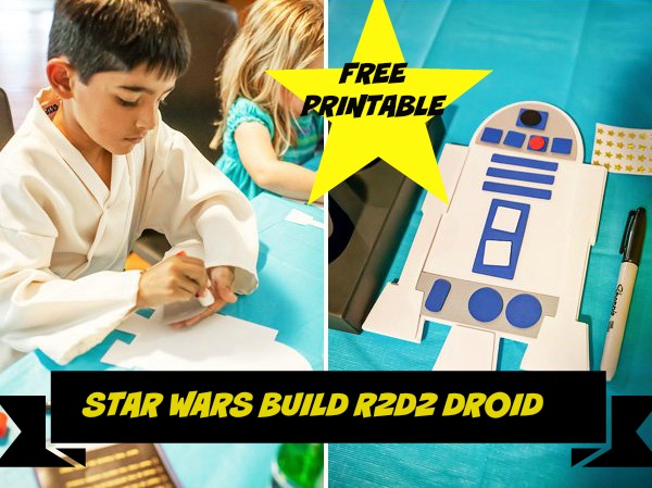 Free Printable Star Wars R2 D2 Droid Craft Template