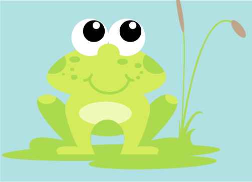 Frog Mural Character