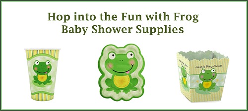 Frog Baby Shower Supplies