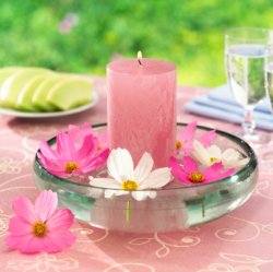 Baby shower candle centerpieces cheap