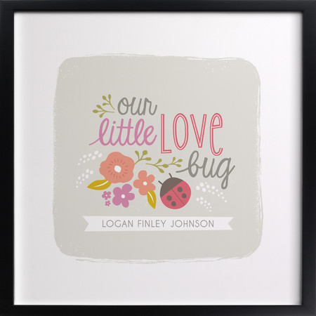 Nursery Wall Art "Our Little Love Bug"