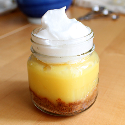 Lemon Meringue Pie in a Jar Favor
