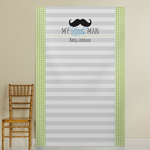 Little Man Baby Shower Photo Backdrop