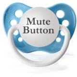 Mute Button Pacifier Baby Shower Gift for Dad