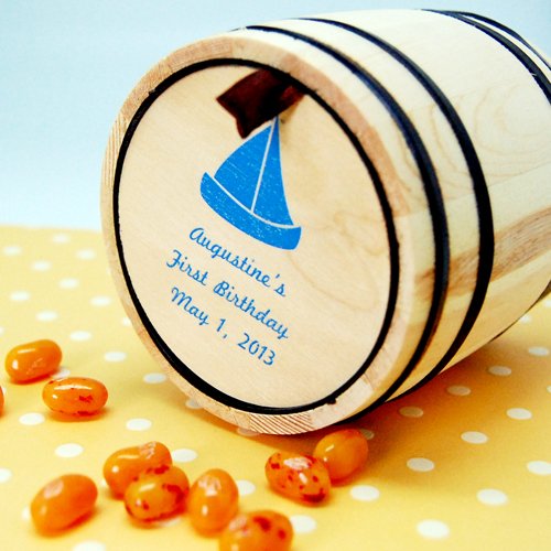 Nautical Mini Candy Barrel 1st Birthday