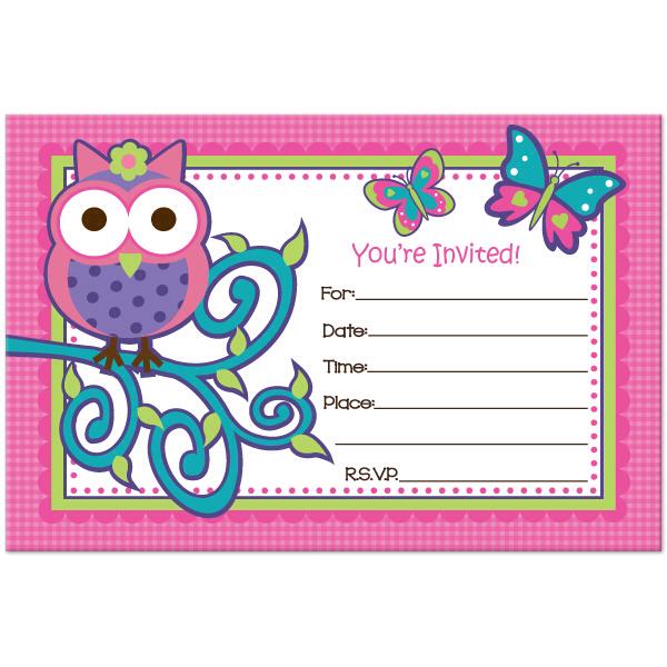 Owl Baby Shower Invitation