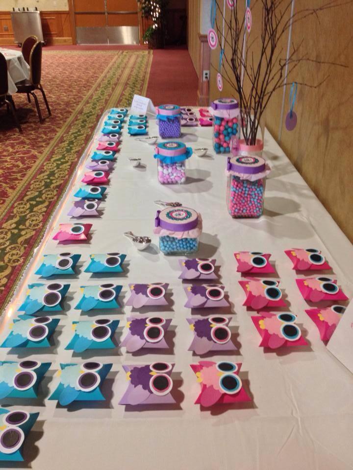 Owl Baby Shower Candy Buffet