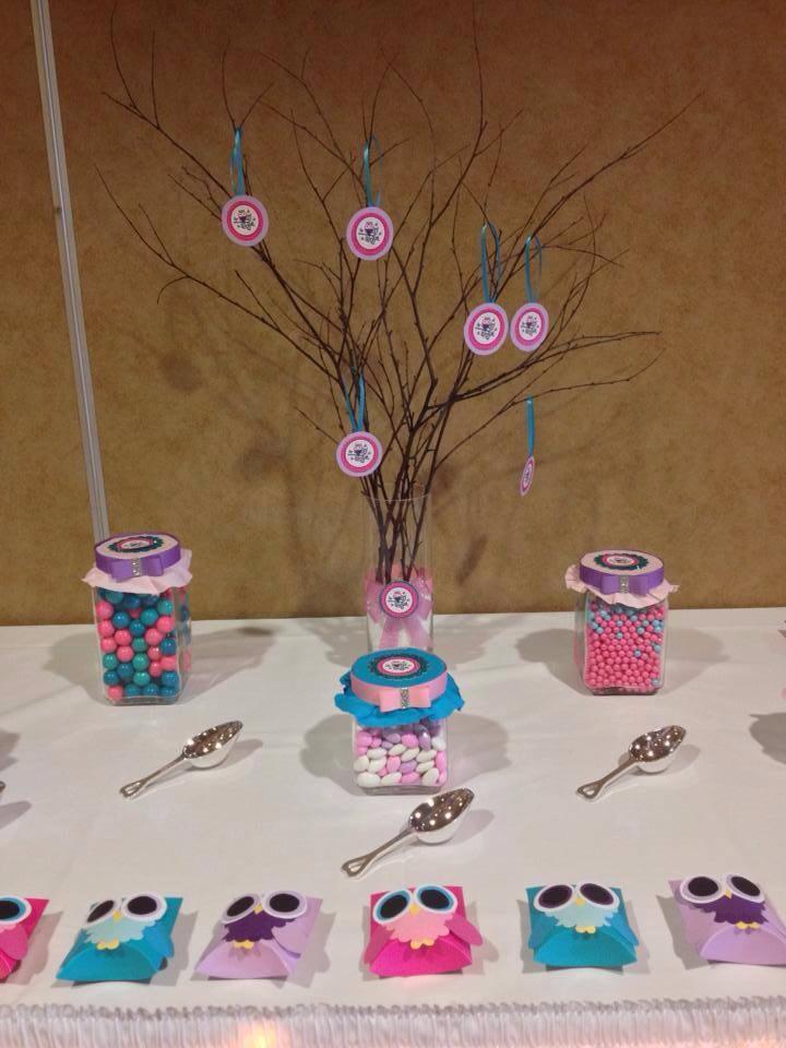 Owl Baby Shower Candy Buffet